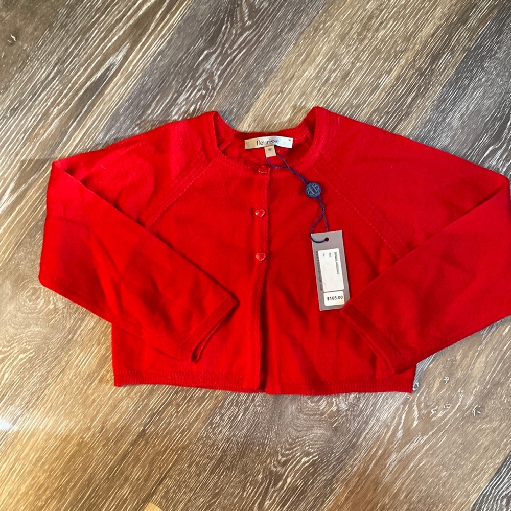The most perfect holiday outfit cardigan! NWT Fleurisse size 4